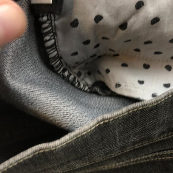 White House Black Market Womens Noir Jeans Size 2 Straight Leg Ankle Zip Denim - Picture 12 of 16